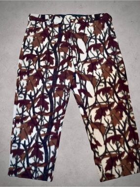 VINTAGE 90s Cabelas Fleece Camo Hunting Pants 2xl Made In USA 🇺🇸 Gorpcore Y2K